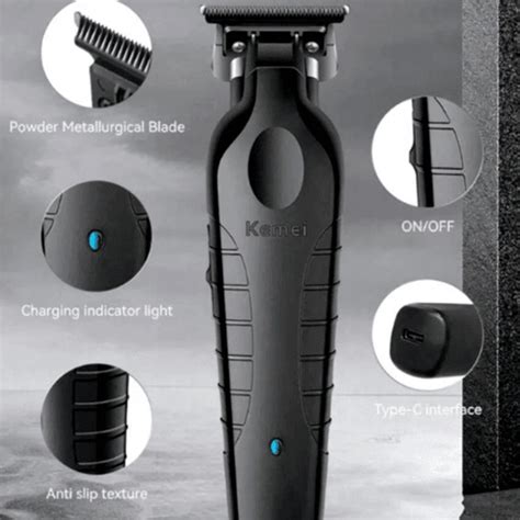 Km Professional Hair Beard Trimmer Grooming Kit Barber Haircut