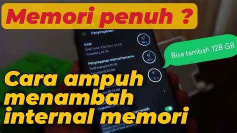 Ampuh Cara Menambah Penyimpanan Internal Memori Di Hp Infinix Hot I