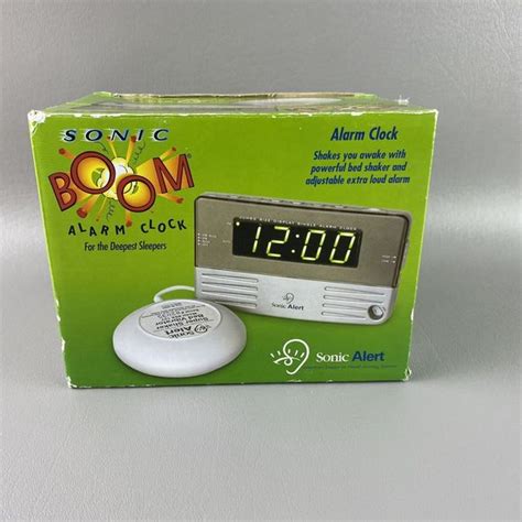 Sonic Alert | Other | Sonic Boom Alarm Clock With Bed Shaker Loud Alarm Sb20ss With Box Works ...