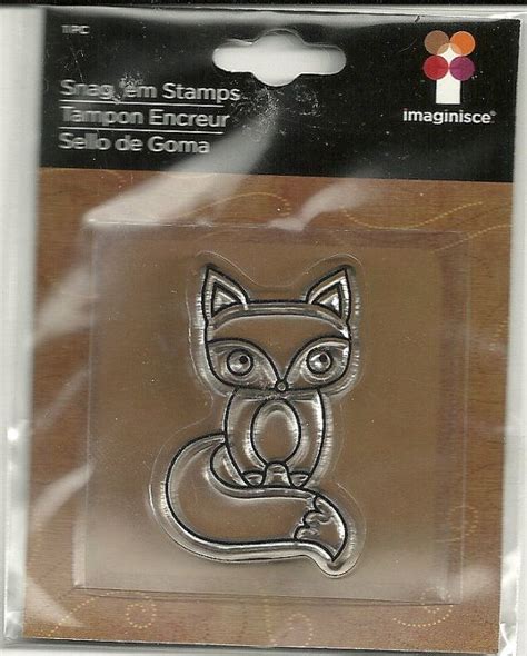 FOX Clear Stamp Par Imaginisce Snag Em Stamps Etsy France Clear