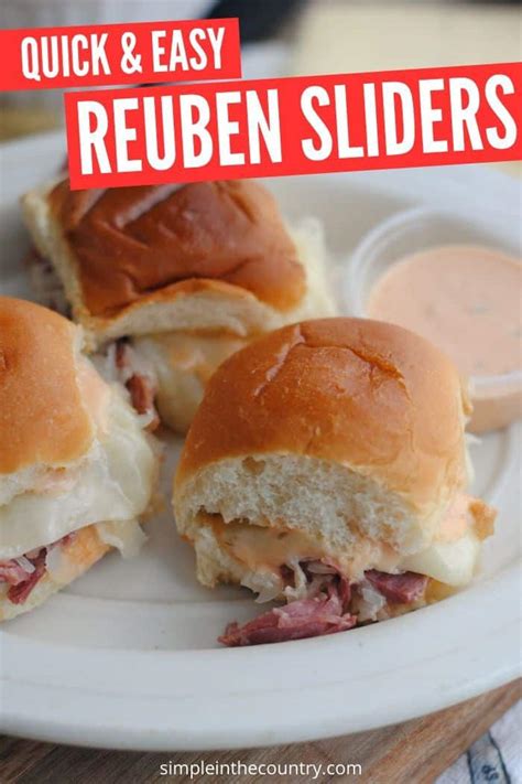 Reuben Sliders On Hawaiian Rolls Simple In The Country