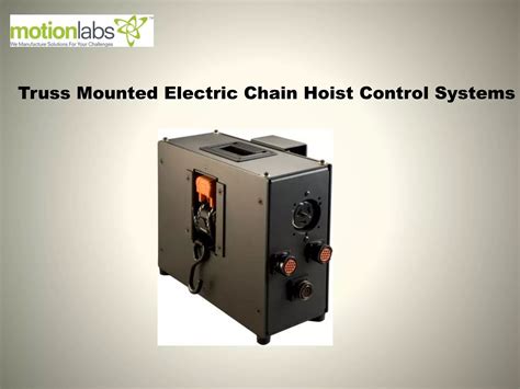 Rack Mounted Portable Electric Chain Hoist Control Systems Ppt