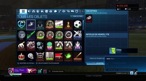 LIVE ROCKET LEAGUE JE TRADE AVEC VOUS Je Vend Ma Fennec YouTube