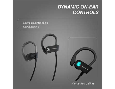 Volkano Race Series Sport Earphones Bluetooth Wireless Black Brand Innovation