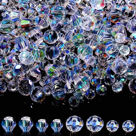 Amazon Crystal Glass Beads For Jewelry Making 500 Pcs Assorted