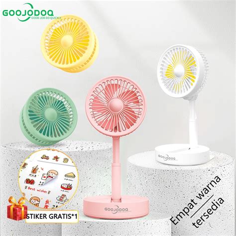 Jual Goojodoq 1200mah Kipas Angin Lipat Meja Dan Serbaguna Fan Usb