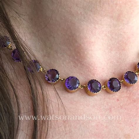 Victorian Amethyst Choker Necklace • Watson & Son, Inc.