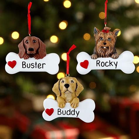 Personalized Pet Breed Ornaments Emily Schoenfeld Butler Christmas