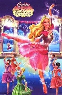 Mattel Barbie Twelve Dancing Princesses Poster Print X New Free