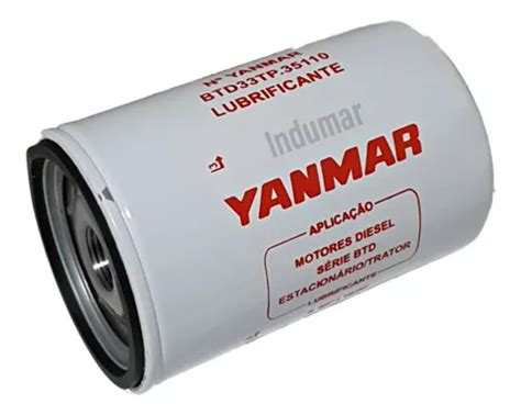 Filtro De Leo Lubrificante Yanmar Btd Btd Original Parcelamento