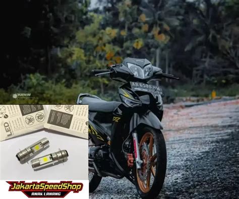 LAMPU DEPAN UTAMA LED NYALA PUTIH PNP HONDA SUPRA X 125 LAMA HARGA