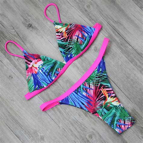 MAILLOT DE BAIN LI FI brésilien ensemble Bikini femmes string maillots de bain Sexy été