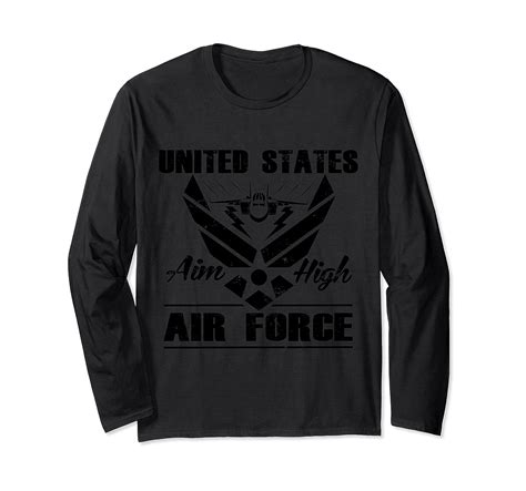 Us Air Force Long Sleeve T Shirt Aim High Anz Anztshirt