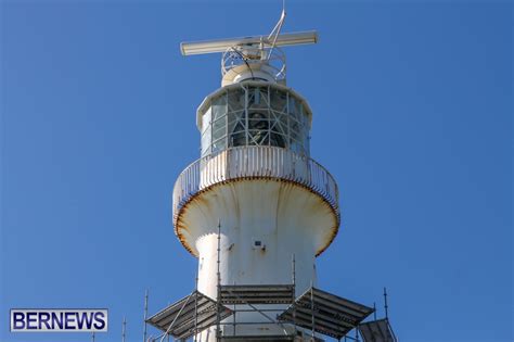 Photos Gibbs Hill Lighthouse Repairs Underway Bernews