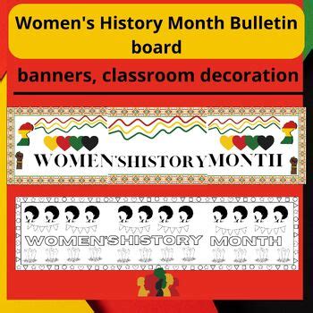 Women S History Month Bulletin Board Banners Classroom Decoration