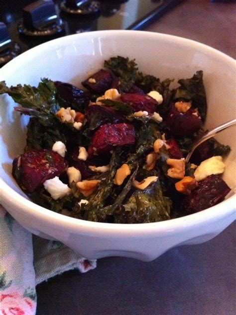 A Well Nourished Life Oven Roasted Beets And Kale With Feta