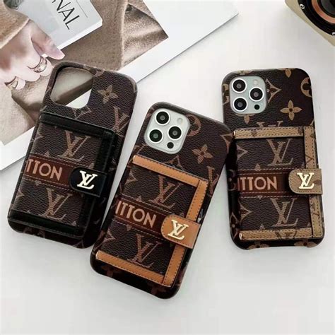 Louis Vuitton iphone 13 pro case leather iphone 13 case With Card Holde ...