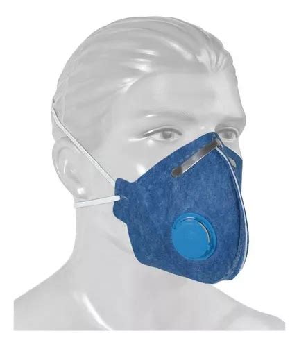 Mascarilla respiratoria desechable Pff2 con válvula con 50 R8