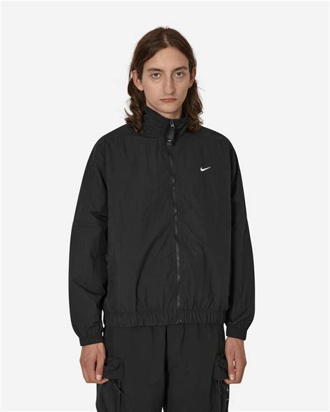 Nike Solo Swoosh Woven Track Jacket Black For Men Lyst