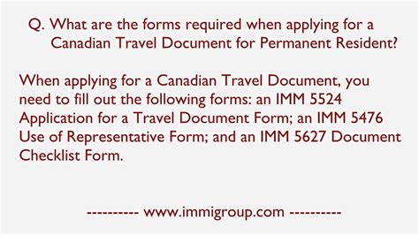 What Are The Forms Required When Applying For A Canadian Travel