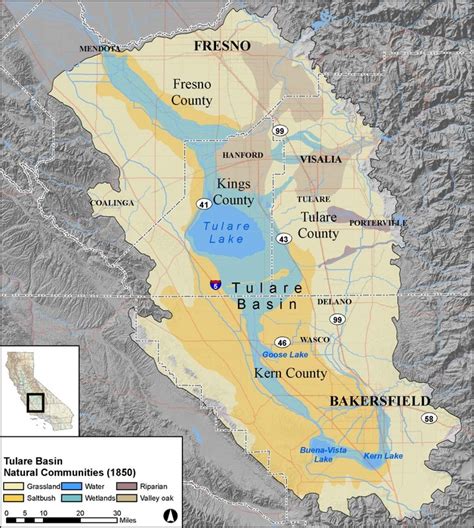 Maps Floods And Droughts In The Tulare Lake Basin