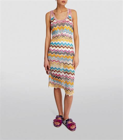 Womens Missoni Multi Zigzag Beach Midi Dress Harrods Uk