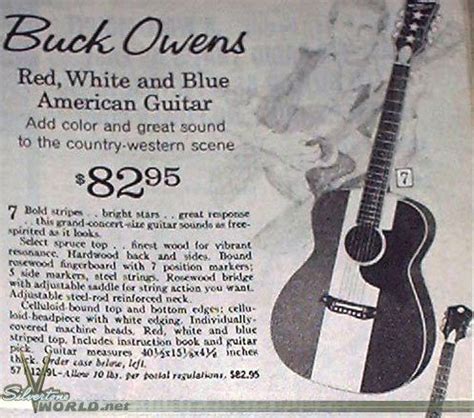 Silvertone World - Acoustic Guitars - 1970s - Model 1219 - Buck Owens ...