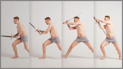 ArtStation - 600+ Reference Photos - Sword Fighting (Sequential Movement) | Resources