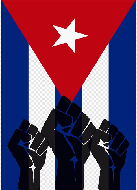 Cuba Revolución Puño Bandera Cubana png PNGWing