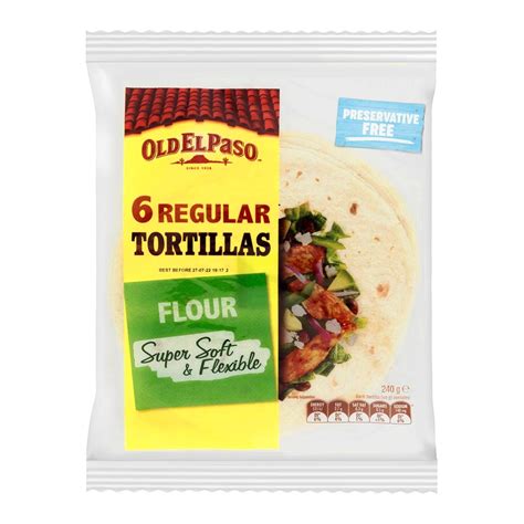 Hsd 04 07 2024 Vỏ Bánh Tortilla Truyền Thống Old El Paso Mexican Burrito Regular Tortillas