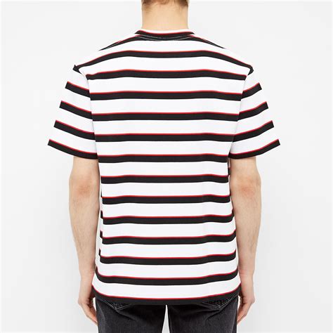 Alexander Wang Striped Logo Tee Red Stripe End Us