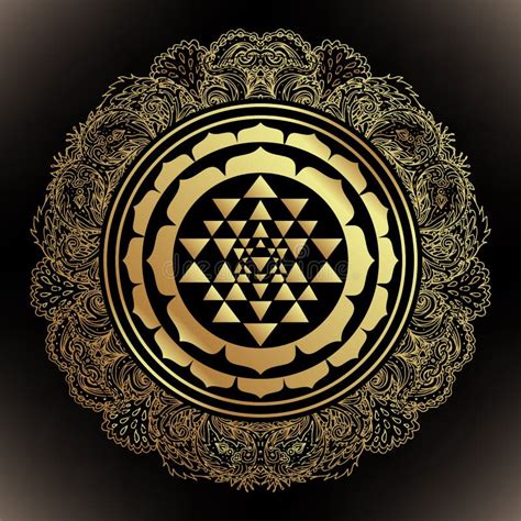 The Sri Yantra Or Sri Chakra Form Of Mystical Diagram Shri Vidya