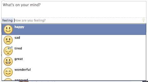 Facebook Adds Emoticon Option To Status Updates Huffpost