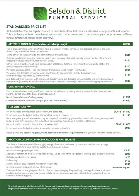 Funeral Costs | Selsdon & District Funeral Service