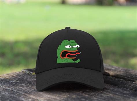 Anger Pepe Frog Meme Screaming / Adjustable Unisex Baseball Cap Cotton ...