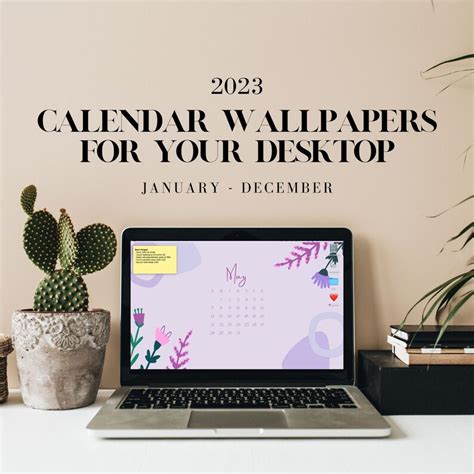 2023 Desktop Calendar Wallpapers different Theme for Every - Etsy