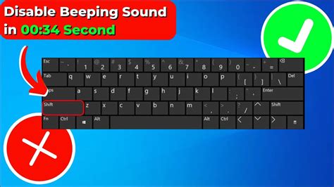 How To Disable Beeping Sound When Repeatedly Press The Shift Key In Windows 10 2024 Youtube