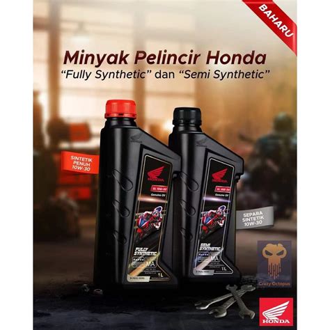 NEW HONDA Semi Fully Synthetic Engine Oil 4T 10W30 Boon Siew Honda