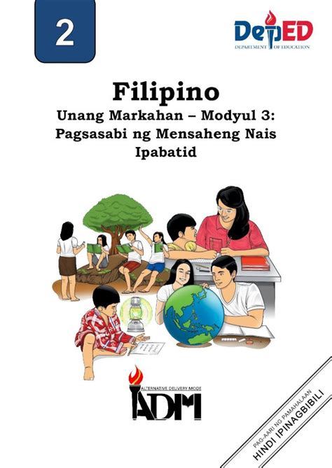 Pdf Filipino Iii Para Sa Mag Aaral Malugod Na Pagtanggap Sa