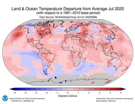 Assessing The Global Climate In July News National Centers For