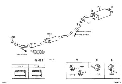 2007 Toyota Corolla Exhaust System Diagram