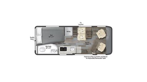 2017 Winnebago Travato 59g Floor Plan | Floor Roma