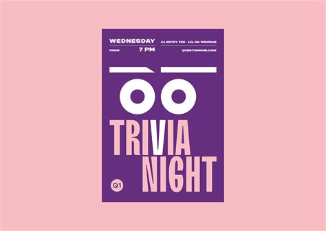 Quiz Night | Poster Collection on Behance