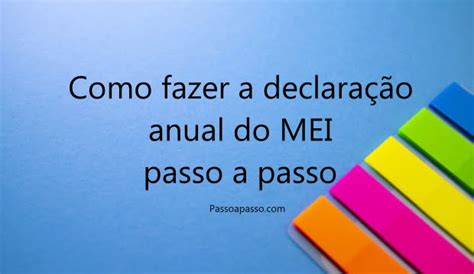 Como fazer a declaração anual do MEI passo a passo