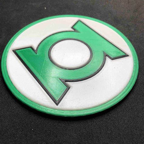 Green Lantern Corps Emblem Coaster (3D Printed) | Numonday