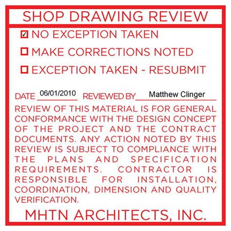 Architectural Shop Drawing Stamp Warehouse Of Ideas