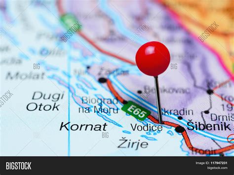 Vodice Pinned On Map Image & Photo (Free Trial) | Bigstock