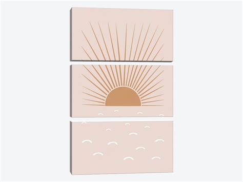 Blush Sun Canvas Art Print By Orara Studio Icanvas