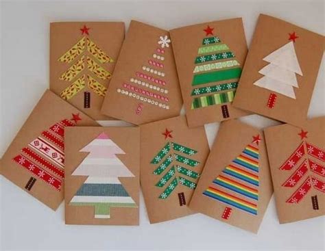 Cart Es De Natal Artesanais E Criativos Christmas Card Crafts