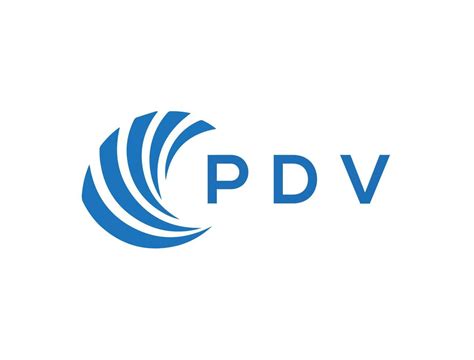 Pdv Letter Logo Design On White Background Pdv Creative Circle Letter